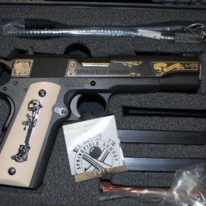 SPRINGFIELD ARMORY 1911-A1 BATTLEFIELD CROSS LIMITED EDITION 1 OF 500 ENGRAVED IN 24KT GOLD