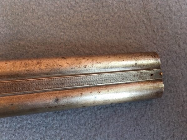 Hooton & Jones, Liverpool, late 19th century 12 guage double barrel hammer gun - Image 4