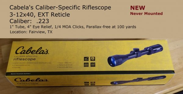 Cabela's Caliber-Specific Riflescope - .223