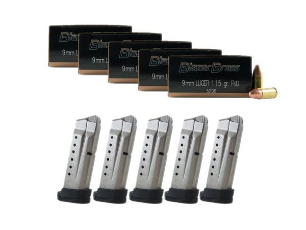 [Ammo] [Other] 250 Rounds of Blazer Brass 9mm and 5 S+W M&P Shield 9mm Magazines for $99.97 at PSA.