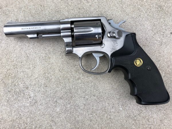 [Handgun] Smith & Wesson Model 64, 38 SPL, 4" SS Revolver Police Trade, Rubber Grip - $339.95 + shipping. w/ wood grips $20 more, link in comments.