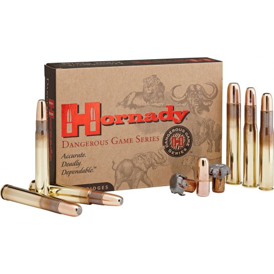 Hornady Dangerous Game 300 gr DGX Bonded .375 H&H Mag Ammo, 20/box - 82334
