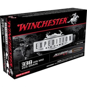 Winchester Ammunition Expedition Big Game 225 gr AccuBond CT .338 Win Mag Ammo, 20/box - S338CT