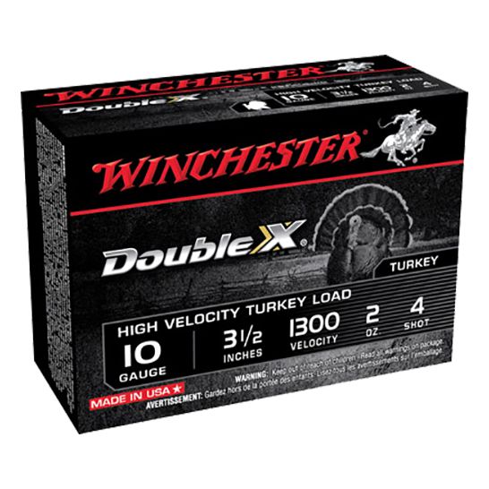 Winchester Ammunition Double X 3.5" 10 Gauge Ammo 4, 10/box - STH104