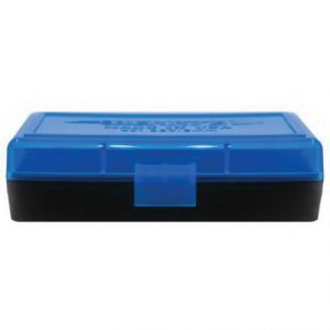 Berrys Bullets 401 .380/9mm 50 Round Flip-Top Ammo Box, Blue/Black - 53852