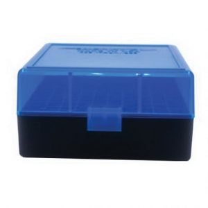 Berrys Bullets 005 .223 Rem/5.56 100 Round Flip-Top Ammo Box, Clear/Blue - 86410