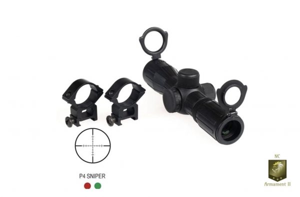 Aim Sports 4X30 Illuminated Armored Scope P4 Sniper Reticle