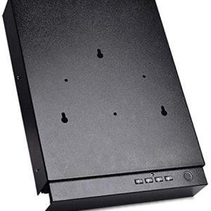 FUNSHION Gun Safe for Pistols Fingerprint Handgun Safe Box Quick-Access Smart Biometric and Key Gun Cabinet for Home Personal and Car