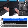 FUNSHION Gun Safe for Pistols Fingerprint Handgun Safe Box Quick-Access Smart Biometric and Key Gun Cabinet for Home Personal and Car - Image 2