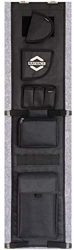 RAYMACE Gun Safe Door Panel Organizer 10W46H inch,Adjustable Width to 15.5 Inch, Pistols and Documents Storage Solution