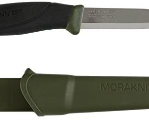 Morakniv Companion Fixed Blade Outdoor Knife with Sandvik Stainless Steel Blade, 4.1-Inch