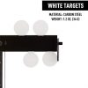 HIRAM Resetting Target Stand with 8 Spinning Targets for Close Distance Airsoft Shooting Rated for .177 & .22 Caliber Pellet Pistol Airsoft BB Guns, Polish Plate Rack Target for Indoors & Outdoors - Image 2