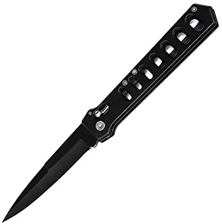BYKCO Folding Pocket Knife, Good Survival Knife for Camping and Outdoor Activities, High Hardness Camping Hunting Knife for Hunting, Travels, Fishing (Black) … (BYKA01 Black)