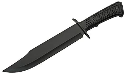 SZCO Supplies 15"" Outdoor Survival Black Tech Bowie Blade Knife (211515-BK) - Image 2