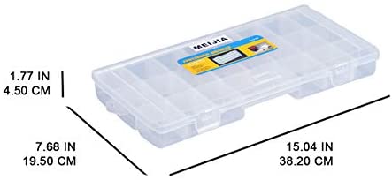 MEIJIA Outdoor Fishing Tackle Boxes, Plastic Box, Plastic Storage Organizer Box with Removable Dividers - Fishing Tackle Storage,Off-White - Image 4