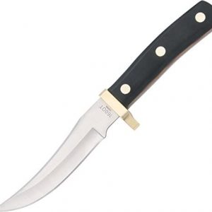 Old Timer 160OT Mountain Lion 9.3in High Carbon S.S. Full Tang Fixed Blade Knife with 5in Clip Point Blade and Sawcut Handle for Outdoor, Hunting and Camping
