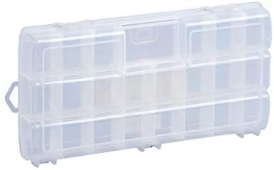 MEIJIA Outdoor Fishing Tackle Boxes, Plastic Box, Plastic Storage Organizer Box with Removable Dividers - Fishing Tackle Storage,Off-White - Image 5