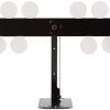 HIRAM Resetting Target Stand with 8 Spinning Targets for Close Distance Airsoft Shooting Rated for .177 & .22 Caliber Pellet Pistol Airsoft BB Guns, Polish Plate Rack Target for Indoors & Outdoors