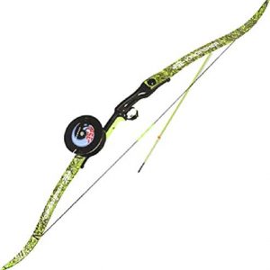 PSE ARCHERY The Kingfisher 56" Recurve Bow Set for Bowfishing- Fish Stick Arrow- Drum Reel & More- Right Hand- Made in USA