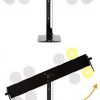 HIRAM Resetting Target Stand with 8 Spinning Targets for Close Distance Airsoft Shooting Rated for .177 & .22 Caliber Pellet Pistol Airsoft BB Guns, Polish Plate Rack Target for Indoors & Outdoors - Image 8