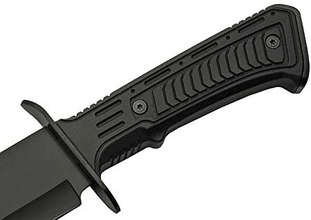 SZCO Supplies 15"" Outdoor Survival Black Tech Bowie Blade Knife (211515-BK) - Image 4