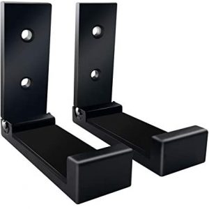 Farleyshop 2Pcs Gun Rack Wall Mount, Sturdy Folding Gun Hooks Hanger with Scratch Proof Soft Padding, Excellent for Indoor Hanging Storing Rifle Shotgun Long Gun Pistol | Gun Safe Wall Garage