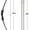 Vogbel 44" Archery Bow and Arrow Set Youth Longbow Outdoor Hunting Gift Toy Beginner Bow Kit 18 Lb for Teens Kids Right/Left Handed - Image 2