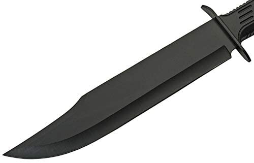 SZCO Supplies 15"" Outdoor Survival Black Tech Bowie Blade Knife (211515-BK) - Image 5