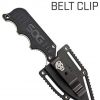 SOG Small Fixed Blade Knife - Instinct Boot Knife, EDC Knife, Neck Knife, 2.3 Inch Full Tang Blade w/ Knife Sheath and Clip, 4in. x 1in. x 8.5in. (NB1012-CP) - Image 5