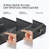 ASELINE Gun Safe, Smart Pistol Safe Handgun Safe Quick Access Firearm Safety Device with Biometric Fingerprint or Key Lock, Gun Security Safe for Home - Image 3