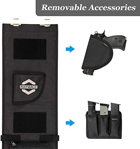 RAYMACE Gun Safe Door Panel Organizer 10W46H inch,Adjustable Width to 15.5 Inch, Pistols and Documents Storage Solution - Image 4