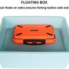 KEESHINE Fishing Tackle Box, Floating Storage Box, Double-Sided Fishing Lure Box with Adjustable Dividers Storage Jewelry Organizer Making Kit Container for Lure Hook Beads Earring Tool(Orange) - Image 5