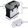 KINJOEK Fishing Tackle Box Kit, Portable 4 Layers Fishing Accessory Box Case, Fishing Tackle Storage for Fresh Water and Salt Water - Image 5