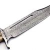 BK-222 Handmade Damascus Steel Hunting Bowie Knife Stag Horn Handle Damascus Guard With Leather Sheath, 15 inches UPGRADED VERSION - Image 4