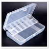 Toasis Fishing lure storage container Organizer Fishing Tackle Clear Plastic Box