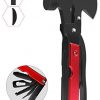 Multitool Camping Accessories 15 in 1 Survival Gear Tools Gifts for Men Women, Hammer Multifunction Tool for Outdoor Hunting Hiking, Car Emergency Escape Tool with Knife,Axe,Plier,Bottle Opener etc.