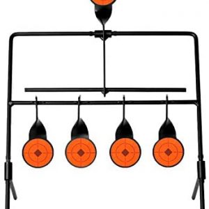 W WIREGEAR BB Gun Target Pellet Gun Targets Resetting Target Compact Package Heavy Metal Steel Auto Reset for .177 to .20 Caliber Shooting Outdoors