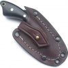 GCS Handmade D2 Tool Steel Custom Survival Tactical Hunting Skinning Camping Knife Natural Bone Handle with Brown Leather Right or Left Hand Horizontal Fixed Blade Knife Sheath GCS283 - Image 7