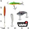 Tailored Tackle Ice Fishing Jigs Lures Kit Walleye Perch Panfish Crappie Bluegill Ice Fishing Gear Tackle Box 75 pcs. Include 26 Page How to Ice Fish Book - Image 3