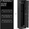 RPNB Rifle Safe,Electronic Gun Security Cabinet,Quick Access 5-Gun Large Metal Rifle Gun Security Cabinet with Separate Pistol/Ammo Area - Image 2