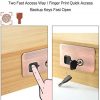 Gun Safe with Fingerprint Lock Made of Bamboo, Quick Access Handgun Safe, Fingerprint Pistol Safe, Durable and Sturdy - Image 3