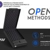 RPNB Gun Safe,California DOJ Certified,Smart Pistol Safe Quick Access with Biometric Fingerprint,Handgun Safe for Nightstand,Security Firearm Safe with LED Light,11.8"x7.8"x2.2" - Image 4