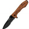 Valentines Day Gifts for Him, Engraved Pocket Knives For Men | 20 Fonts | Personalized Oak Wood Pocket Knife, Gifts for Men, Boyfriend, Custom Fishing Hunting Knives, Gift for Husband - Image 5