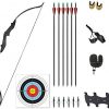Vogbel Archery Takedown Recurve Bow and Arrow Set 30lb 40lb Left/Rght Hand Longbow Kit for Beginner Outdoor Hunting Shooting Training Practice