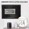 Safe Box with Digital Keypad for Home Office, Dual-Security Steel Safe with Fireproof and Waterproof Material for Money Gun Jewelry Document (1.0 Cubic) - Image 9