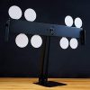 HIRAM Resetting Target Stand with 8 Spinning Targets for Close Distance Airsoft Shooting Rated for .177 & .22 Caliber Pellet Pistol Airsoft BB Guns, Polish Plate Rack Target for Indoors & Outdoors - Image 7