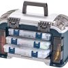 Plano Angled Tackle System with Three 3560 Stowaway Boxes, Fishing Tackle Storage, Premium Tackle Storage