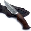 Maan Handmade Damascus Tactical Fixed Blade Knife for Hunting, Survival and Skinning with Premium Leather Sheath