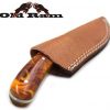 Old Ram Collection Sharp Heavy Duty Durable Fixed Blade Hunting Skinner Knife w/Leather Sheath - Image 7