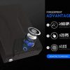 RPNB Gun Safe,California DOJ Certified,Smart Pistol Safe Quick Access with Biometric Fingerprint,Handgun Safe for Nightstand,Security Firearm Safe with LED Light,11.8"x7.8"x2.2" - Image 5